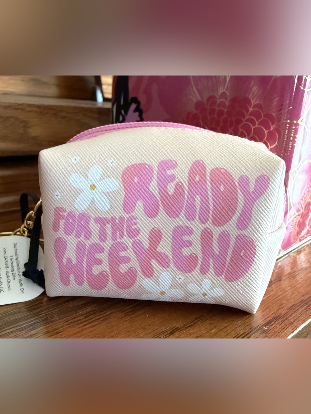 Studio Pink "Ready for the Weekend" Purse Charm/ Pouch